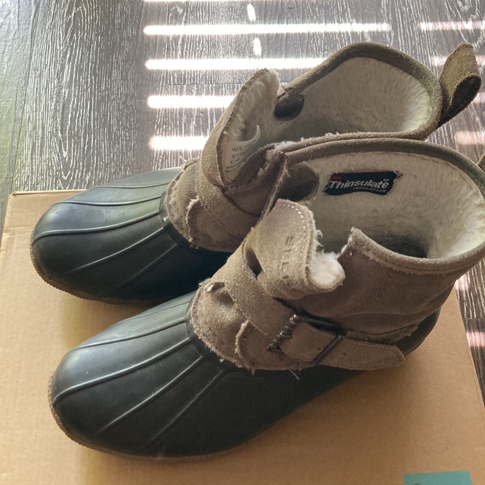 Sperry Top-Sider Rip Water Duck/Rain Boot Graphite/Black - Picture 4 of 9